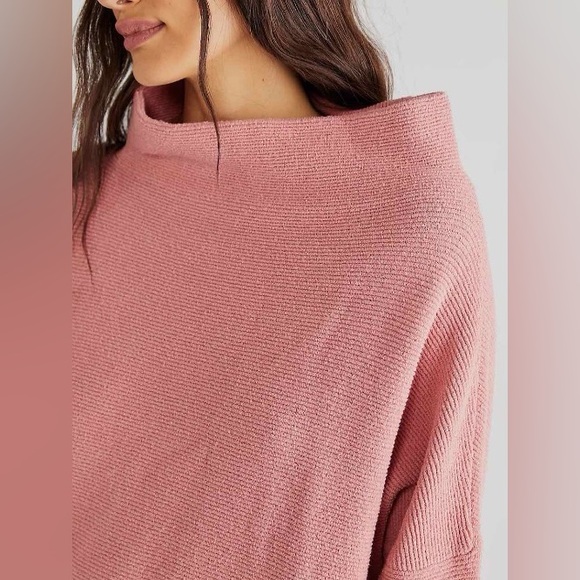 Free People Ottoman Slouchy Tunic in Pink Sun Sand Colour Size Medium - Picture 15 of 16